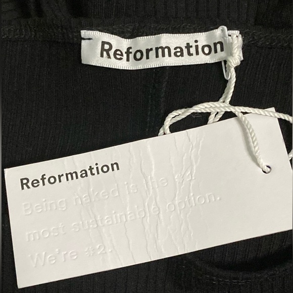 NWT Reformation Belmont Knit Black Dress - Sz M and XS - Picture 8 of 11